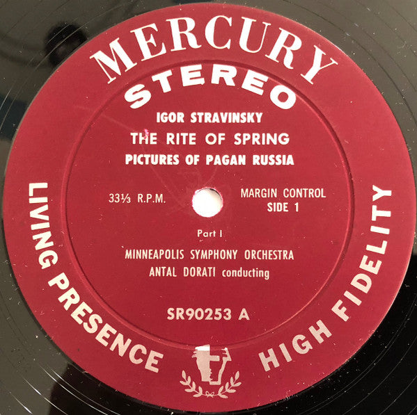 Igor Stravinsky, Antal Dorati, Minneapolis Symphony* : Le Sacre Du Printemps (LP, Album)
