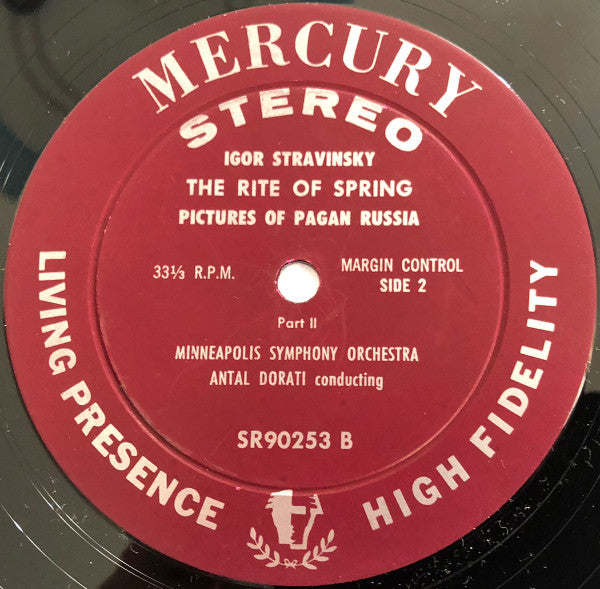 Igor Stravinsky, Antal Dorati, Minneapolis Symphony* : Le Sacre Du Printemps (LP, Album)