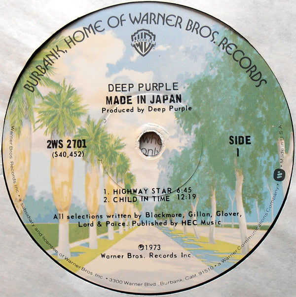 Deep Purple : Made In Japan (2xLP, Album, RE, Win)