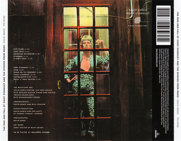 David Bowie : The Rise And Fall Of Ziggy Stardust And The Spiders From Mars (CD, Album, RE, RM)