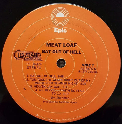 Meat Loaf : Bat Out Of Hell (LP, Album, Pit)