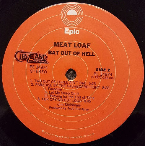 Meat Loaf : Bat Out Of Hell (LP, Album, Pit)