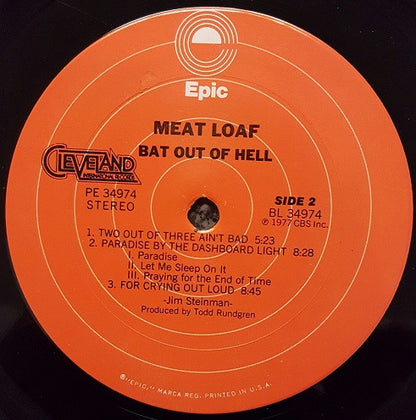 Meat Loaf : Bat Out Of Hell (LP, Album, Pit)