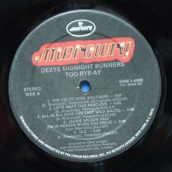 Kevin Rowland & Dexys Midnight Runners : Too-Rye-Ay (LP, Album, HRM)