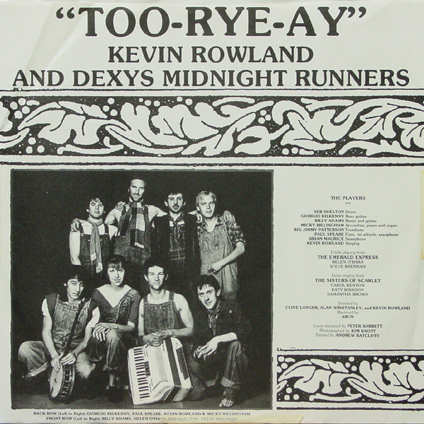 Kevin Rowland & Dexys Midnight Runners : Too-Rye-Ay (LP, Album, HRM)