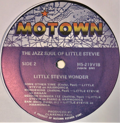 Little Stevie Wonder* : The Jazz Soul Of Little Stevie (LP, Album, RE)