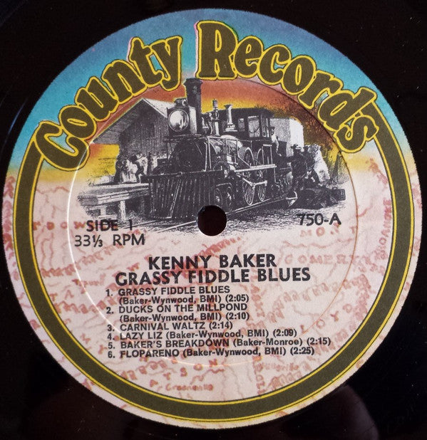 Kenny Baker (4) : Grassy Fiddle Blues (LP, Album)