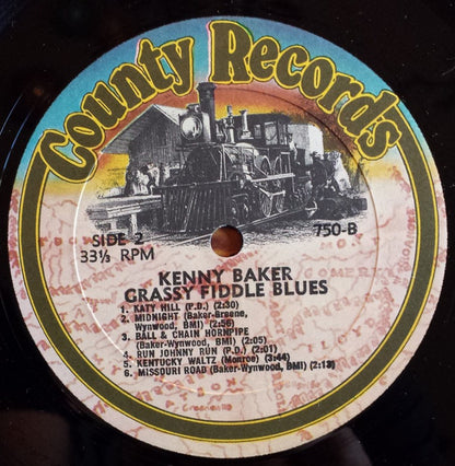 Kenny Baker (4) : Grassy Fiddle Blues (LP, Album)