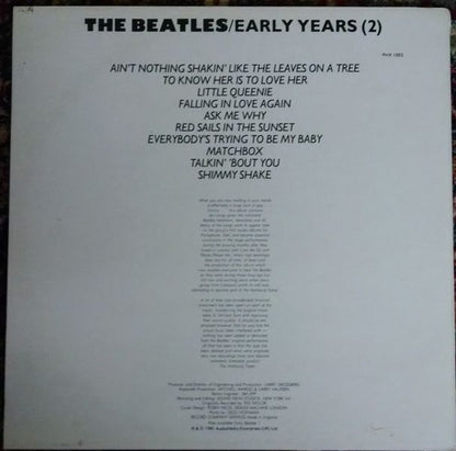 The Beatles : Early Years (2) (LP, Comp, Bla)