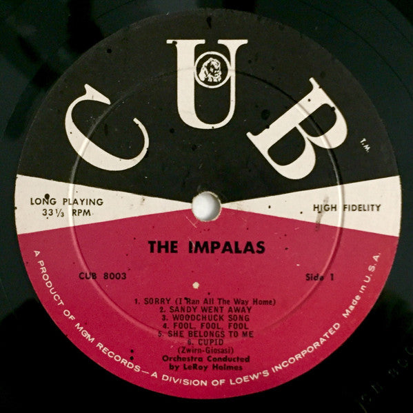The Impalas : Sorry (I Ran All The Way Home) (LP, Album, Mono)