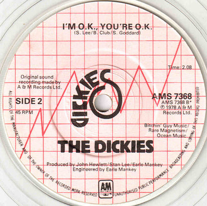 The Dickies : Paranoid / I'm OK, You're OK (7", Single, Cle)