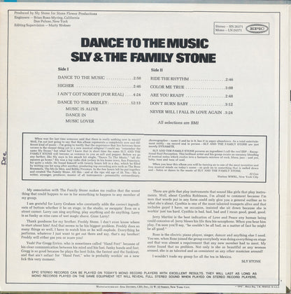 Sly & The Family Stone : Dance To The Music (LP, Album, Pit)