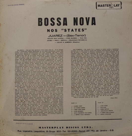 Juarez E S/ Conj.* : Bossa Nova Nos States (LP, Mono)