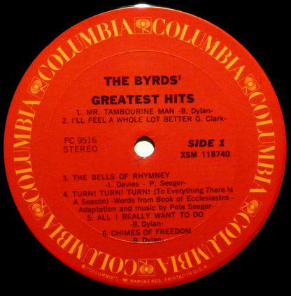 The Byrds : Greatest Hits (LP, Comp, RE)