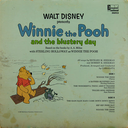 Sterling Holloway : Winnie The Pooh And The Blustery Day (LP, Album, RP)