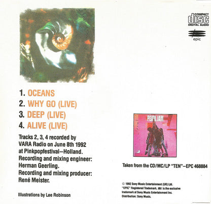 Pearl Jam : Oceans (CD, Maxi)