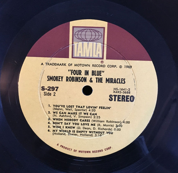 Smokey Robinson And The Miracles* : Four In Blue (LP, Album)