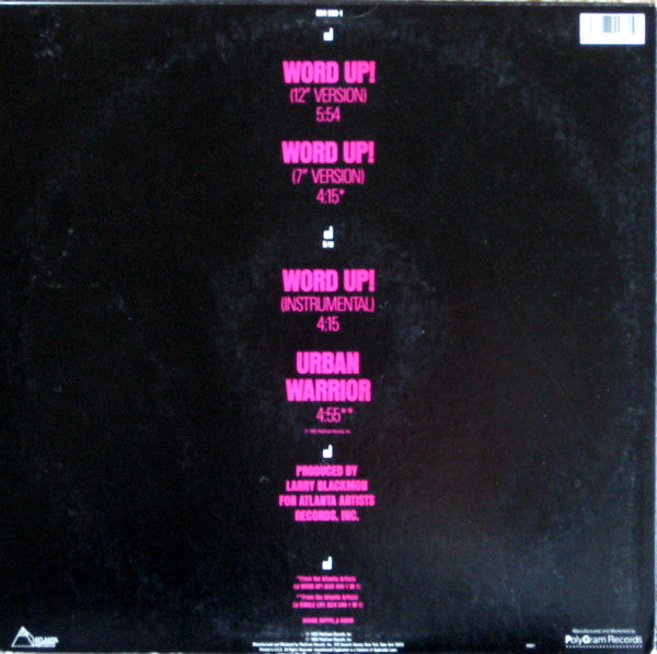 Cameo : Word Up! (12", Single, 53 )