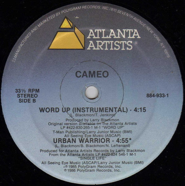 Cameo : Word Up! (12", Single, 53 )