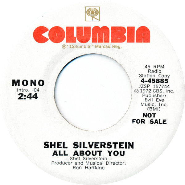 Shel Silverstein : All About You (7", Promo)