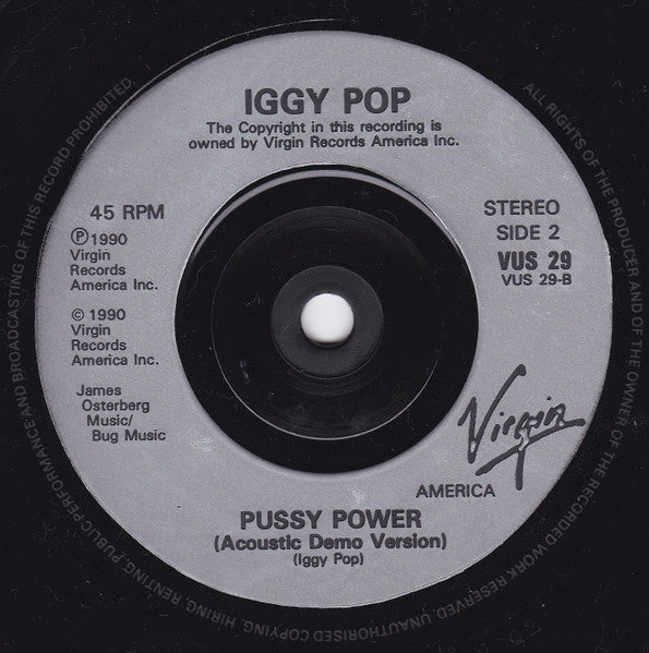 Iggy Pop : Candy (7", Single, Sil)