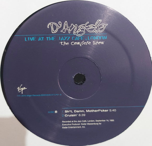 D'Angelo : Live At The Jazz Cafe, London: The Complete Show (2xLP, Album, RE)