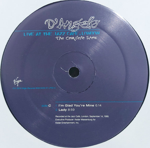 D'Angelo : Live At The Jazz Cafe, London: The Complete Show (2xLP, Album, RE)