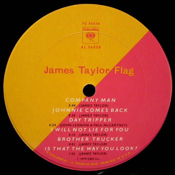 James Taylor (2) : Flag (LP, Album, Pit)