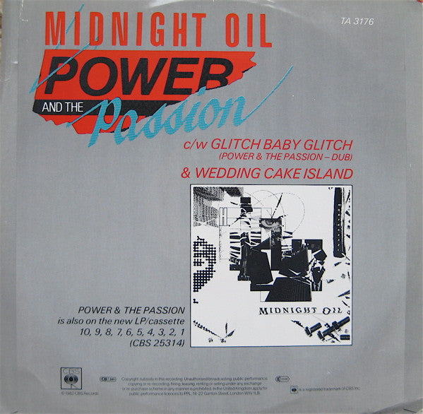 Midnight Oil : Power And The Passion (12")