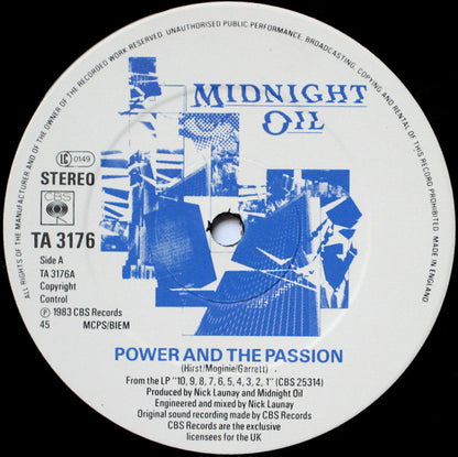 Midnight Oil : Power And The Passion (12")