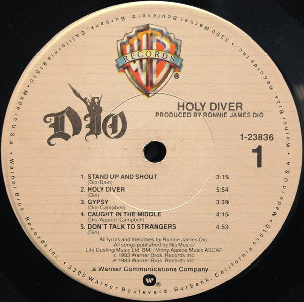 Dio (2) : Holy Diver (LP, Album, Win)