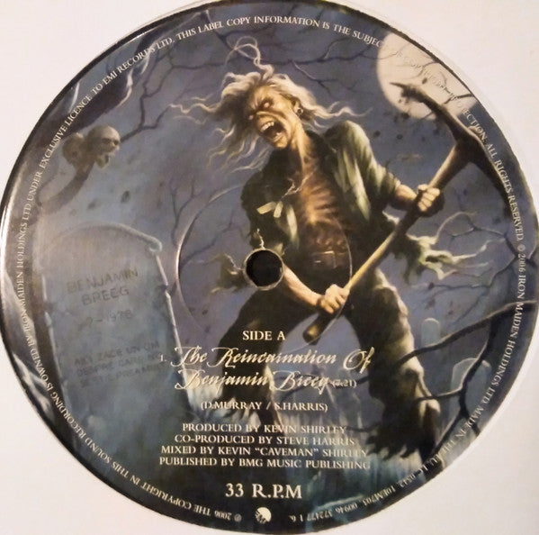 Iron Maiden : The Reincarnation Of Benjamin Breeg (10", Single, Cle)