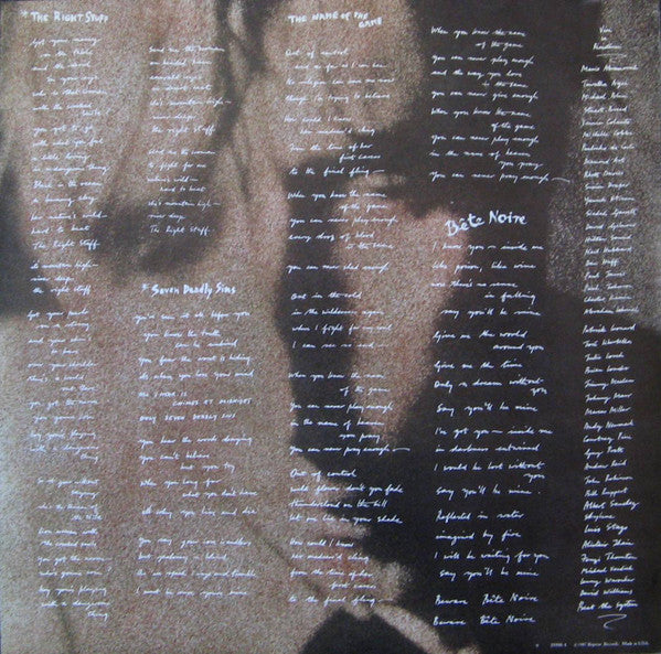 Bryan Ferry : Bête Noire (LP, Album, Spe)