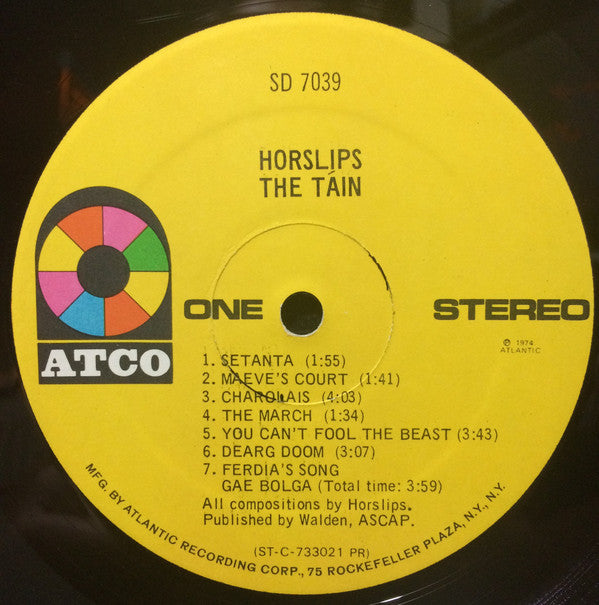 Horslips : The Táin (LP, Album, Pre)