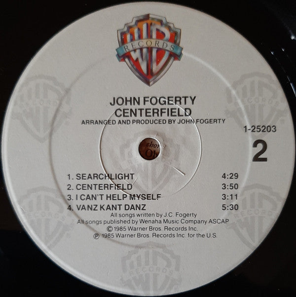 John Fogerty : Centerfield (LP, Album, RE)