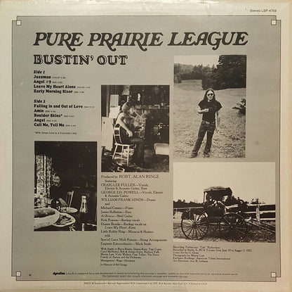 Pure Prairie League : Bustin' Out (LP, Album, RE, Bla)