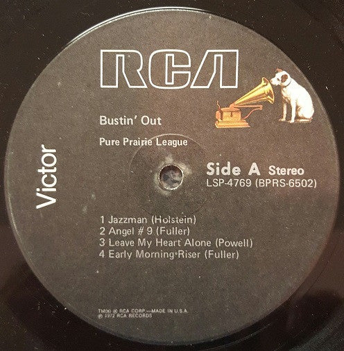 Pure Prairie League : Bustin' Out (LP, Album, RE, Bla)