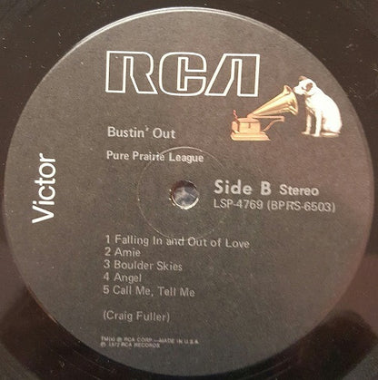 Pure Prairie League : Bustin' Out (LP, Album, RE, Bla)