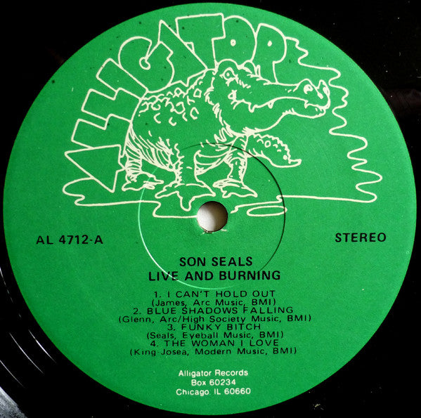 Son Seals : Live And Burning (LP, Album)