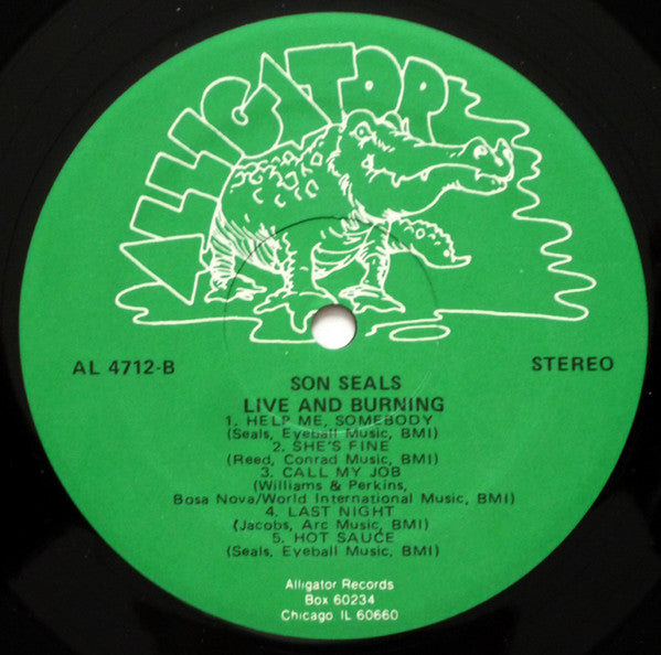 Son Seals : Live And Burning (LP, Album)