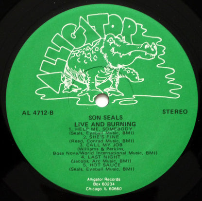 Son Seals : Live And Burning (LP, Album)