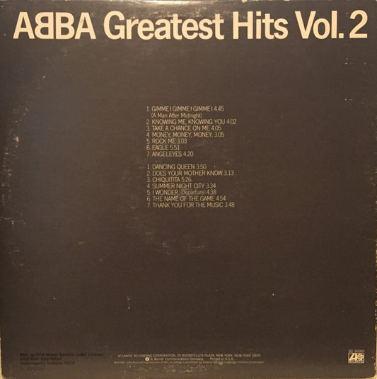 ABBA : Greatest Hits Vol. 2 (LP, Comp, Club, RCA)