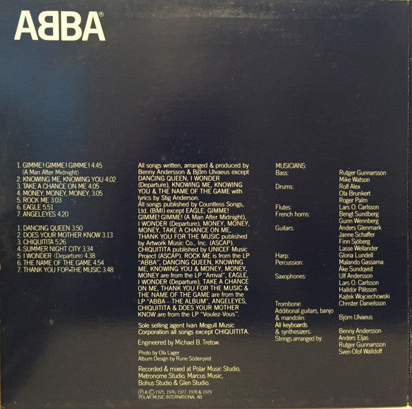 ABBA : Greatest Hits Vol. 2 (LP, Comp, Club, RCA)