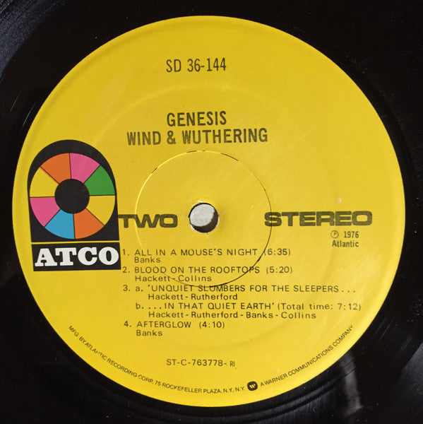 Genesis : Wind & Wuthering (LP, Album, RI )