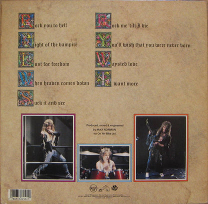Grim Reaper (3) : Rock You To Hell (LP, Album)