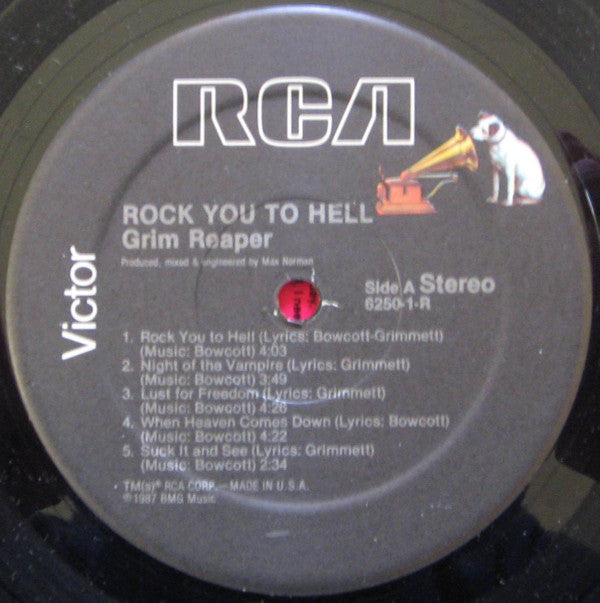 Grim Reaper (3) : Rock You To Hell (LP, Album)