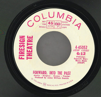 The Firesign Theatre : Station Break c/w Forward, Into The Past (7", Promo)