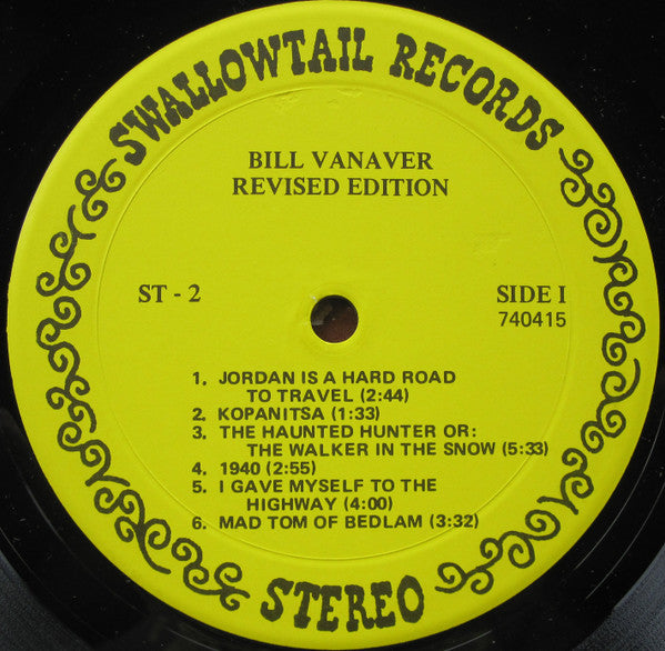 Bill Vanaver : Bill Vanaver (LP, Album)