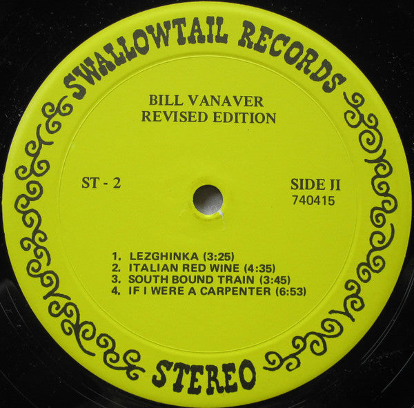 Bill Vanaver : Bill Vanaver (LP, Album)