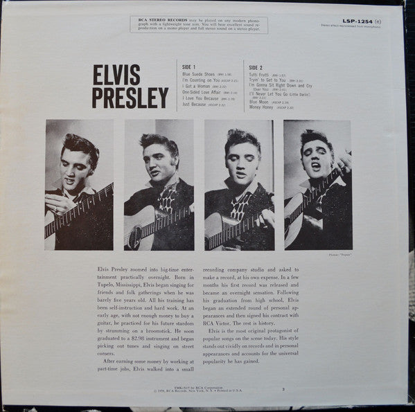 Elvis Presley : Elvis Presley (LP, Album, RE, Ind)